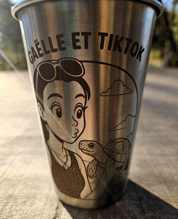Gobelet "Gaëlle et Tiktok"