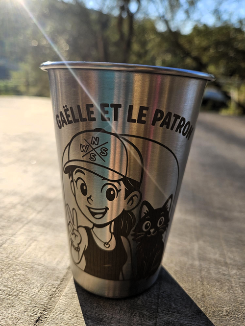 Gobelet "Gaëlle et le Patron"