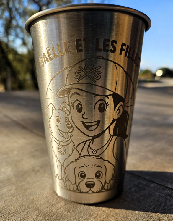 Gobelet "Gaëlle et les filles "