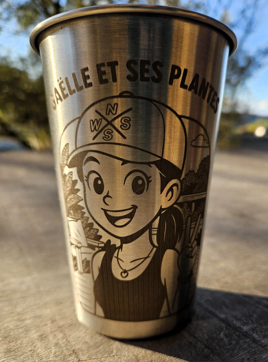 Gobelet "Gaëlle et ses Plantes"