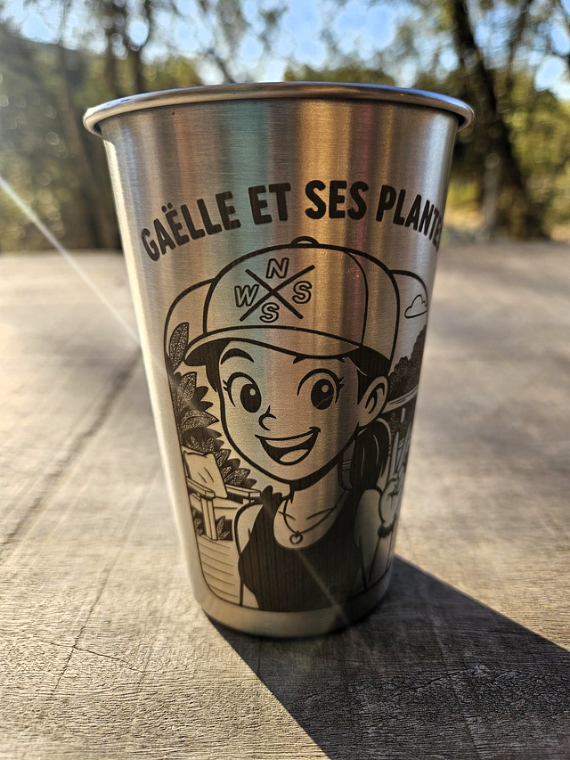 Gobelet "Gaëlle et ses Plantes"