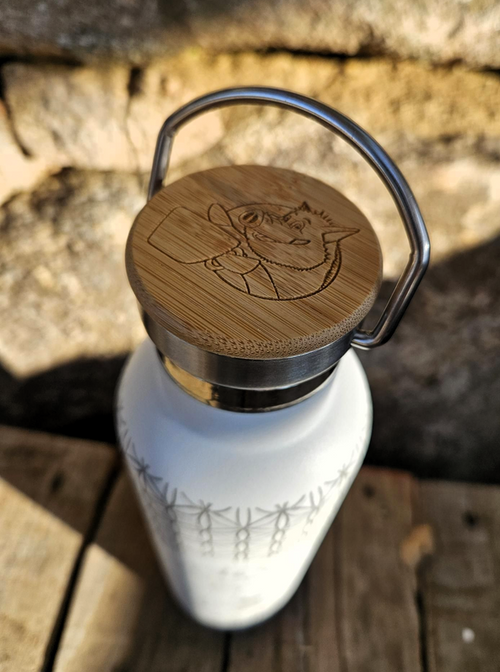 White 500ml Insulated Water Bottle
