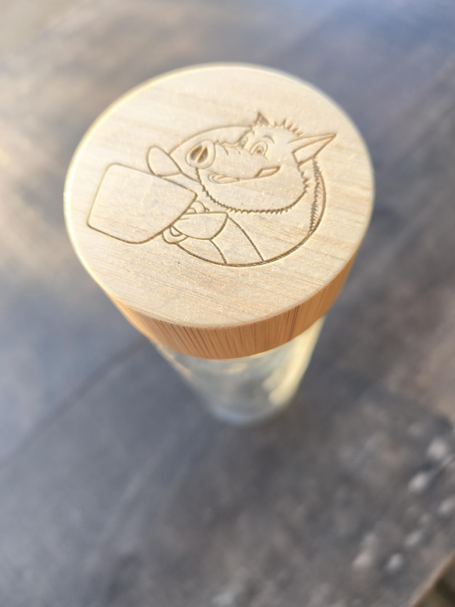 Gourde en Verre "Gaelle et ses plantes"