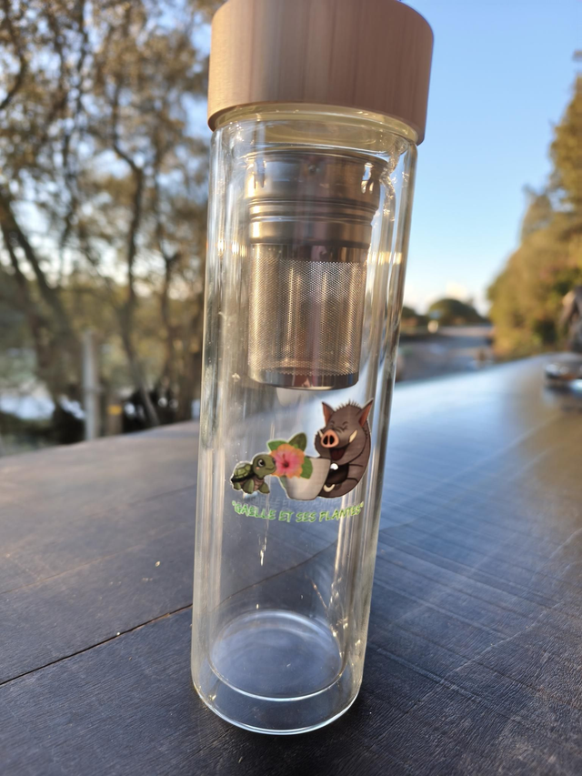 Gourde en Verre "Gaelle et ses plantes"