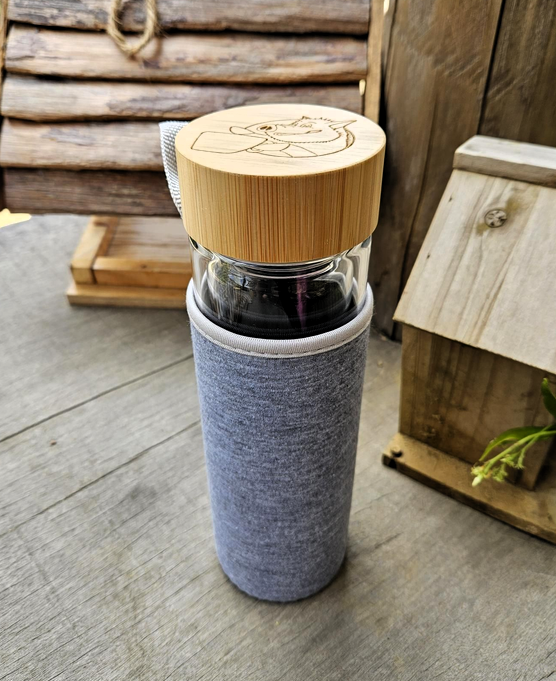 Gourde en Verre "Gaelle et ses plantes"