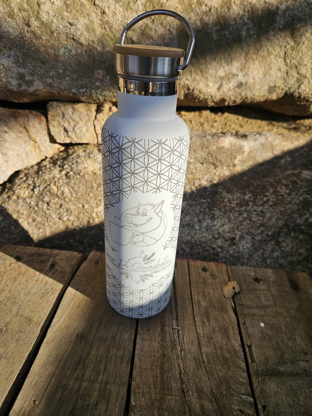 Gourde Isotherme Blanc 750ml