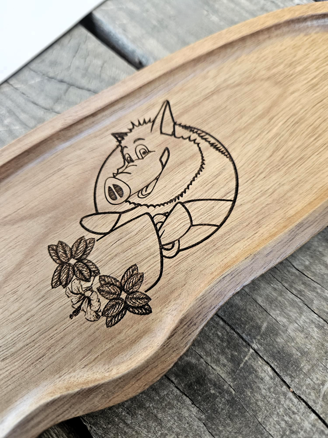 Plateau Acajou "Mascotte"