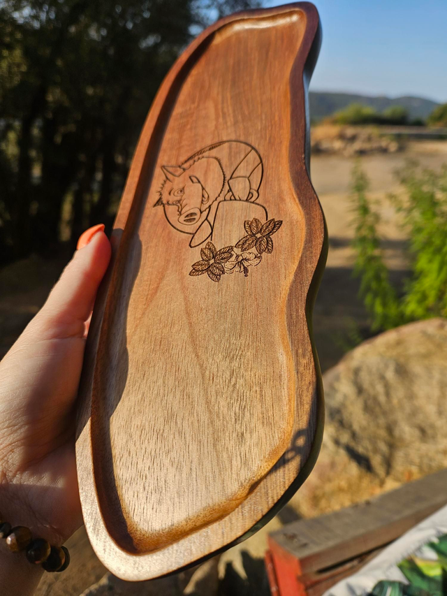 Plateau Acajou "Mascotte"