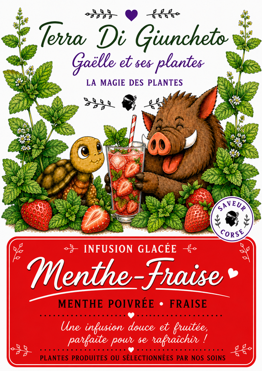 Infusion Glacée - Menthe & Fraise🍓