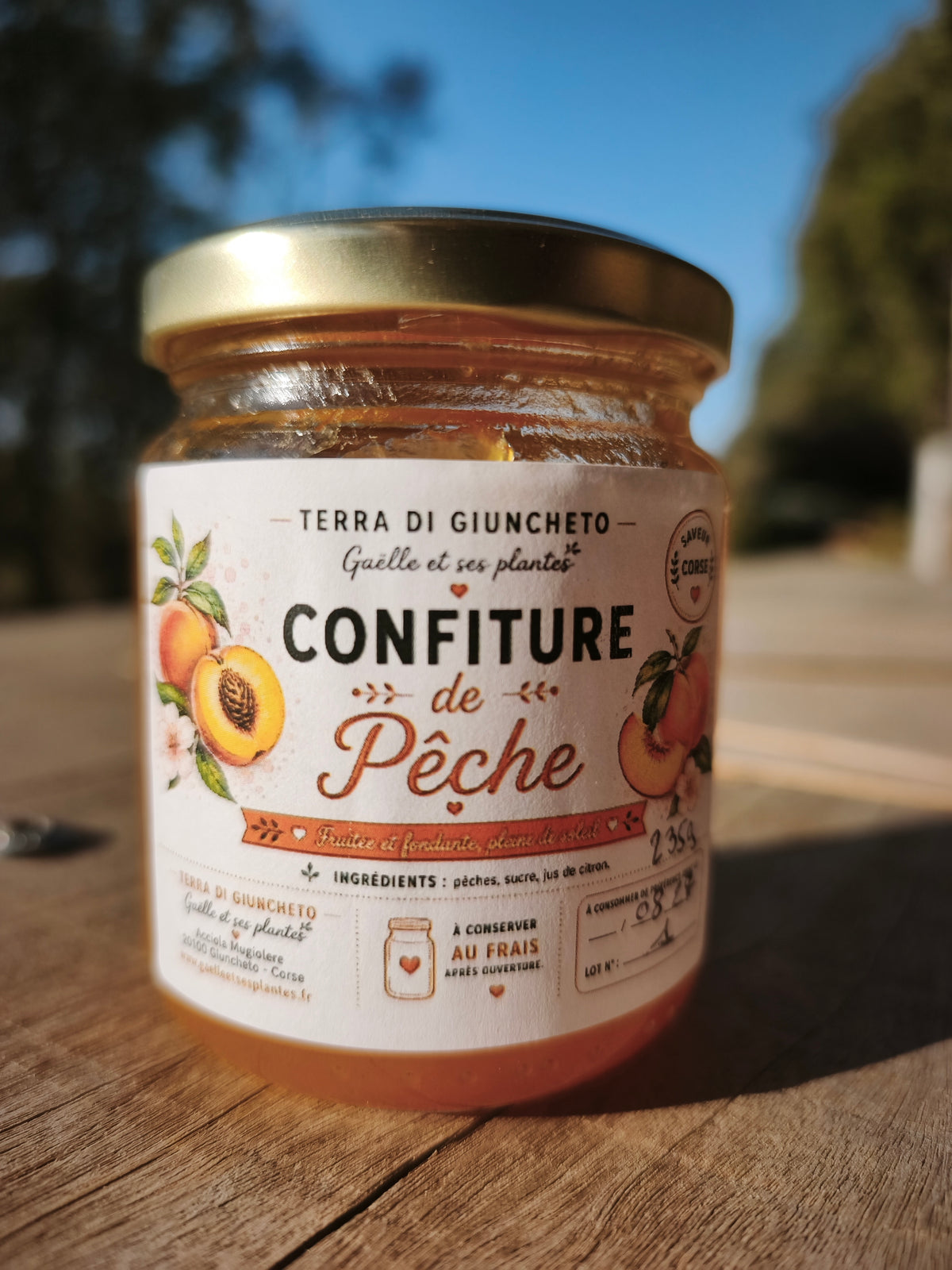 Confiture de pêche 🍑 235g