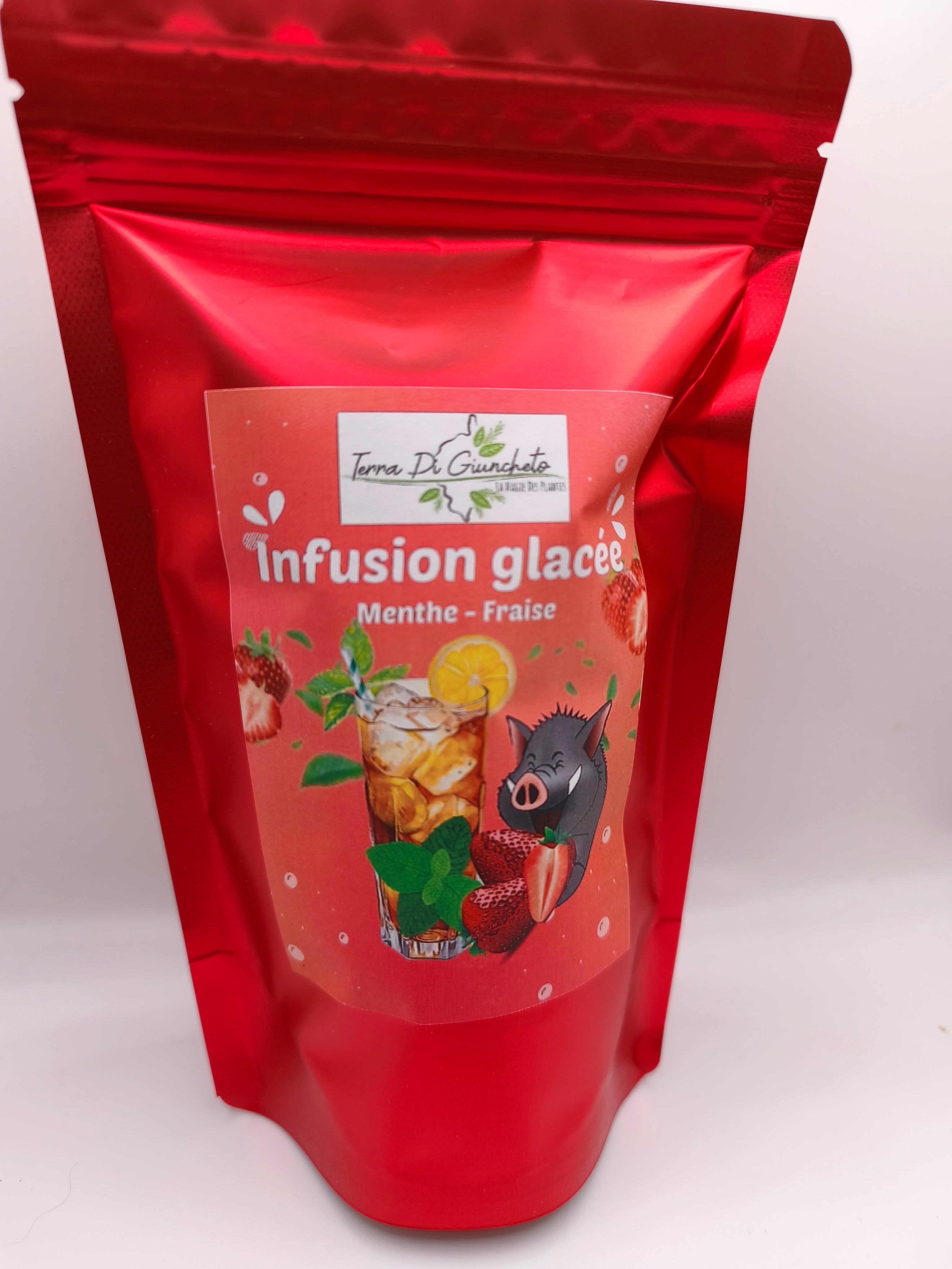 Infusion Glacée Menthe - Fraise🍓
