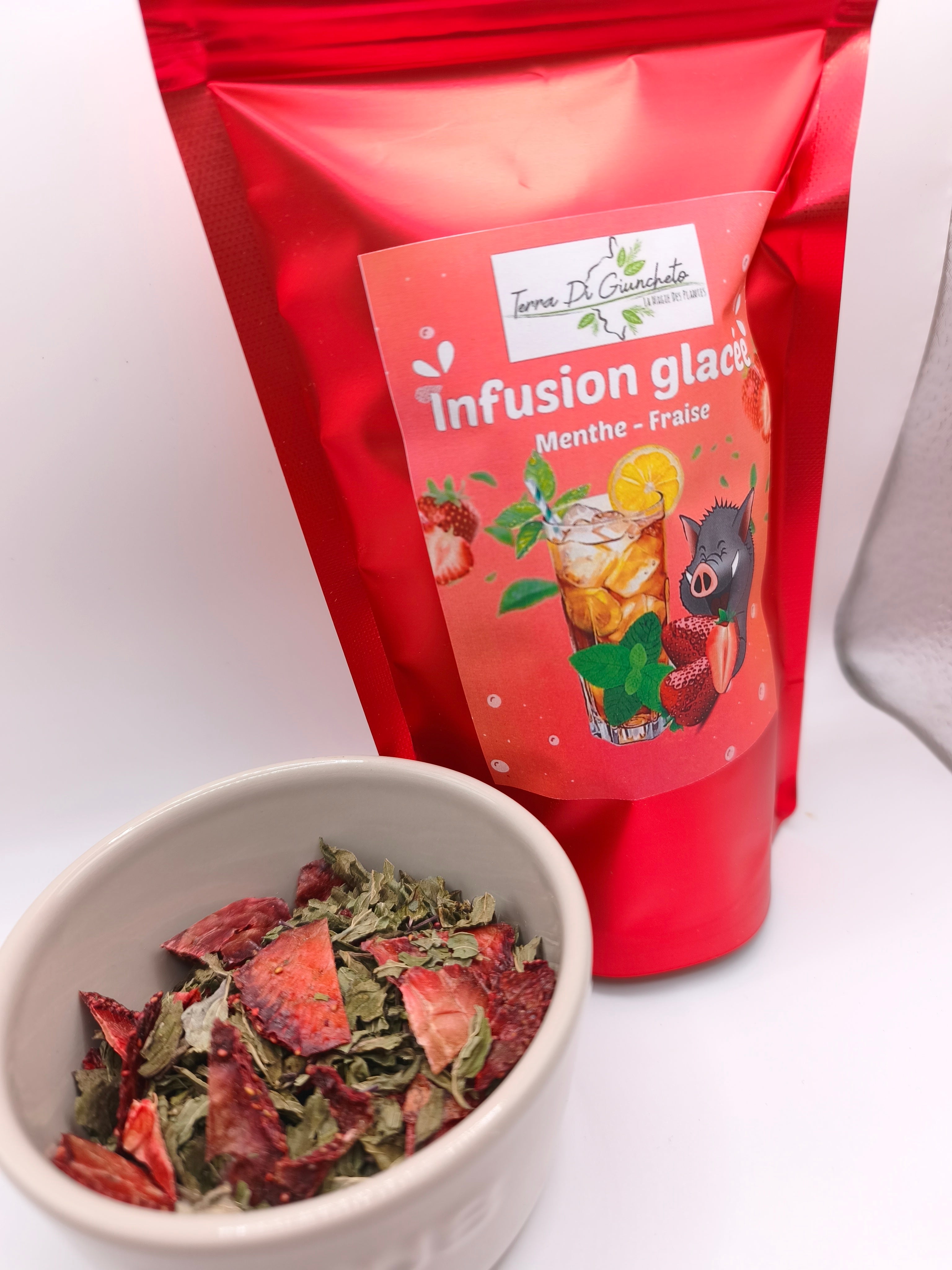 Infusion Glacée Menthe - Fraise🍓